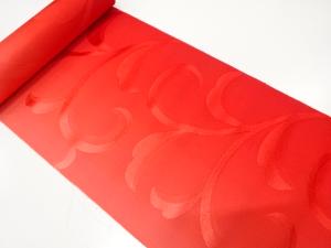 アンティーク　唐草模様織り出し　八寸帯地反物